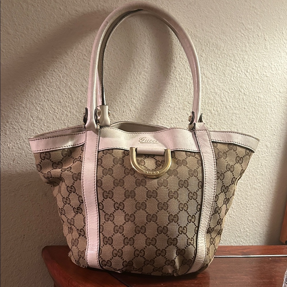 Gucci Beige and Tan Women's Tote Bag